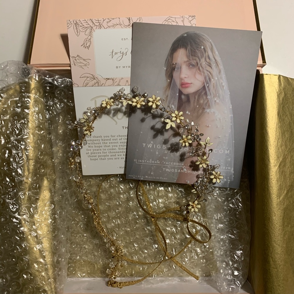Twigs and Honey Crystal hair vine - Picture 2 of 4